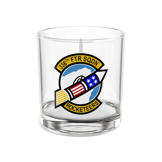 336FS "Rocketeers" Rocks Glass, 10oz with F-15E