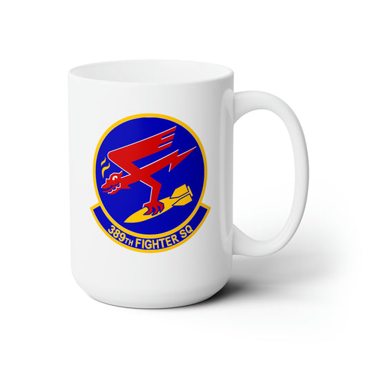 389FS & F-15E Front Silhouette Ceramic Mug 15oz
