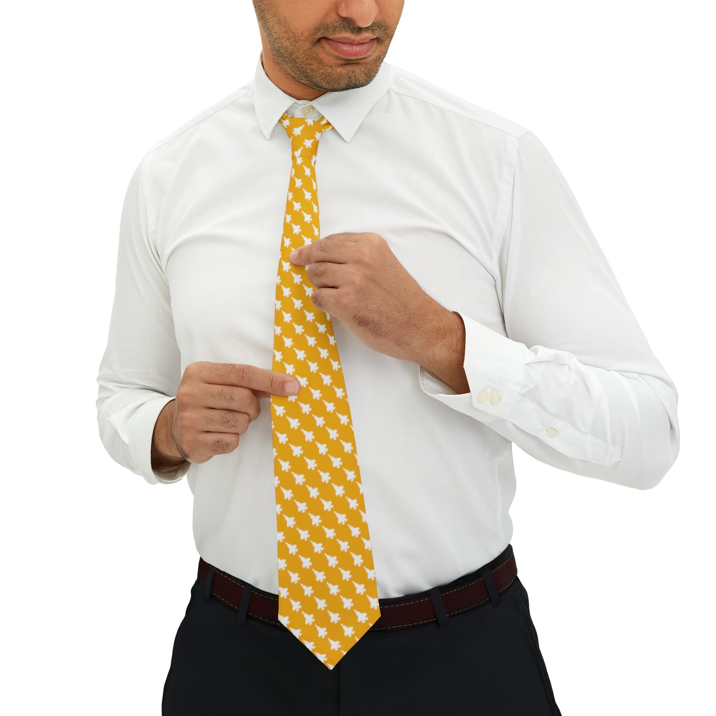 F-35A Necktie, Yellow/White