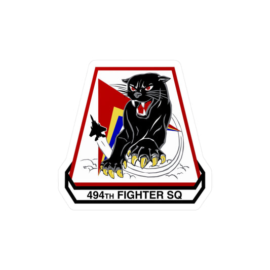 494FS "Panthers" Trapezoid Vinyl Decal, Indoor/Outdoor, 4 Sizes Available