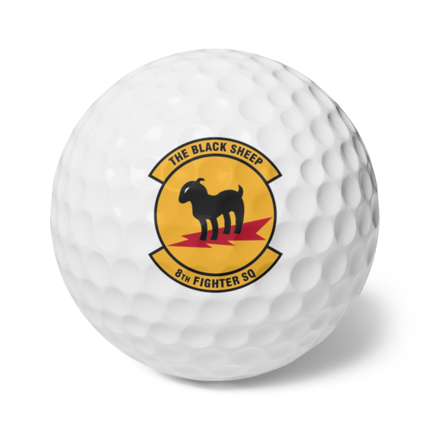 8FS "Black Sheep" Golf Balls, 6pcs