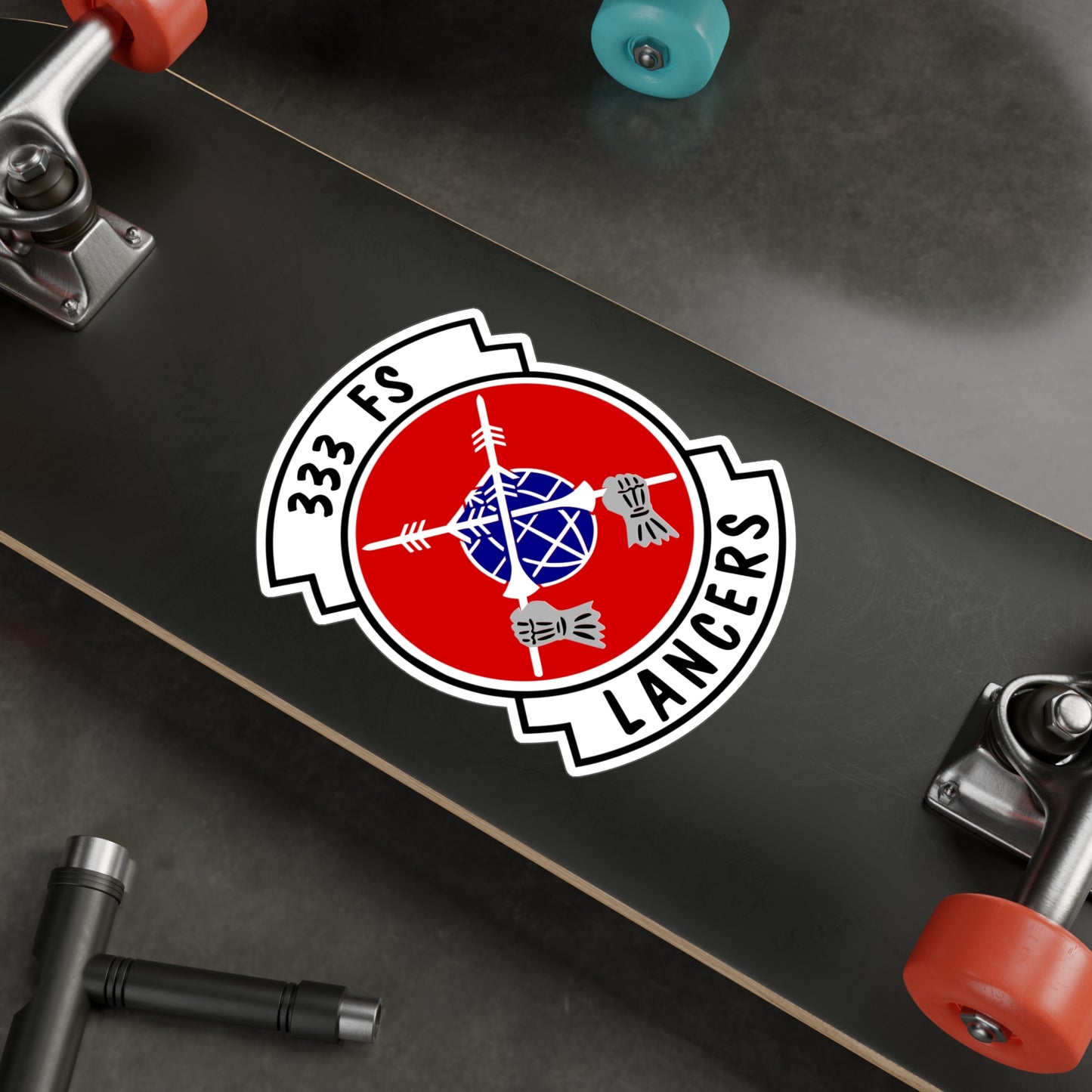 333FS "Lancers" Vinyl Decal, Indoor/Outdoor, 4 Sizes Available