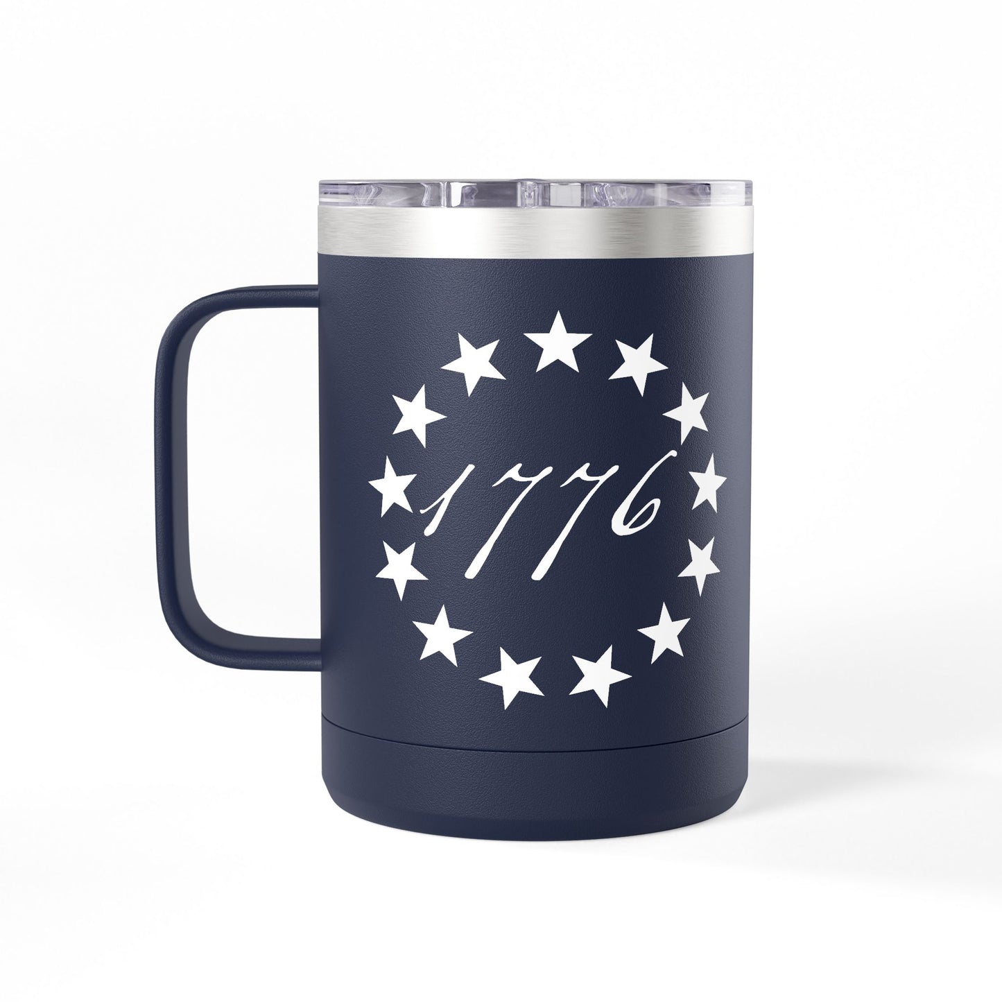 15oz Patriotic Stars "1776" Coffee Mug Tumbler