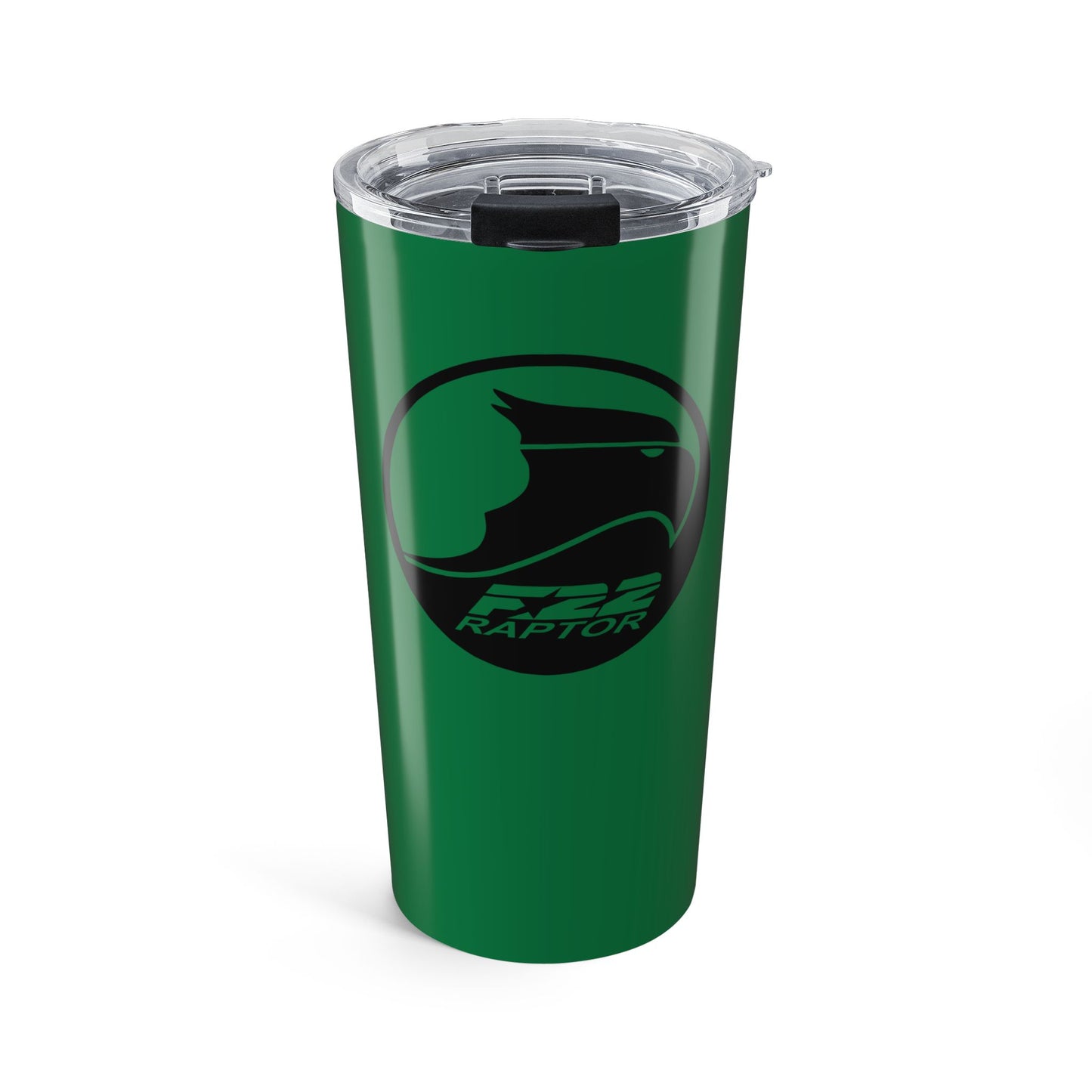 Tumbler 20oz, Dark Green, F-22 Raptor