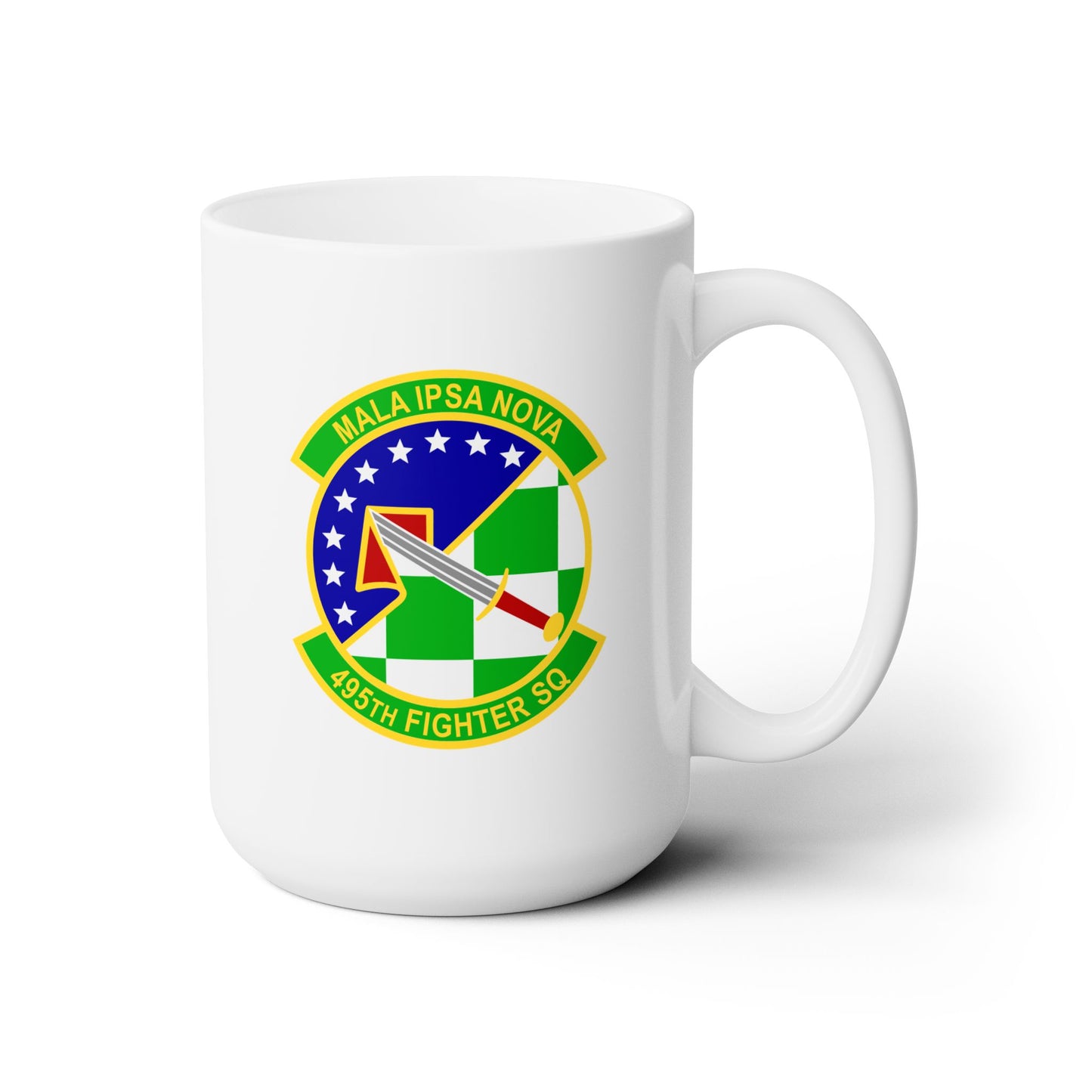 495FS & F-35A Front Silhouette Ceramic Mug 15oz