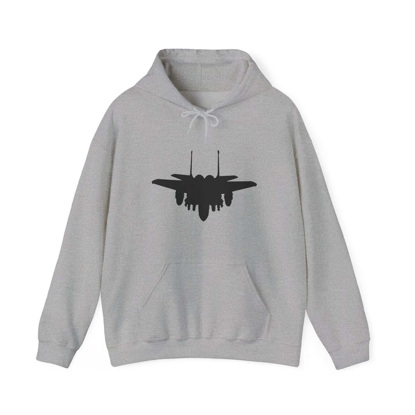 F-15E Angled Front Silhouette Unisex Heavy Blend™ Hooded Sweatshirt