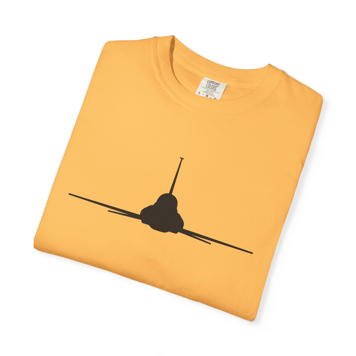 T-38 Front Silhouette Comfort Colors Unisex T-Shirt with Airplane Design, Casual Wear, Gift for Pilots, Aviation Lovers, Travel Enthusiasts, Plane Spotting