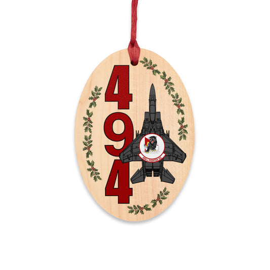 494FS "Panthers" Wooden Ornaments