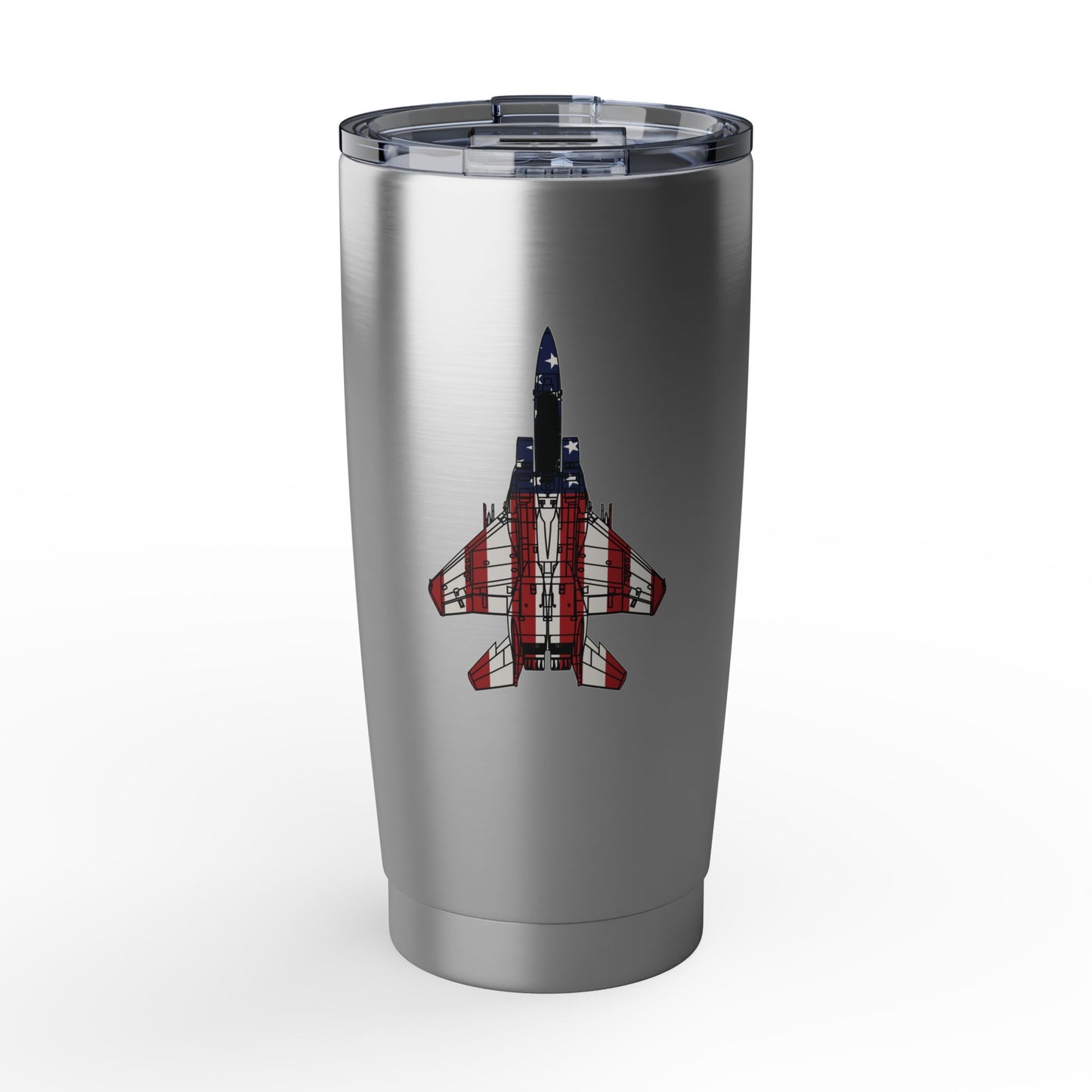 F-15 Red White & Blue 20oz Stainless Travel Tumbler