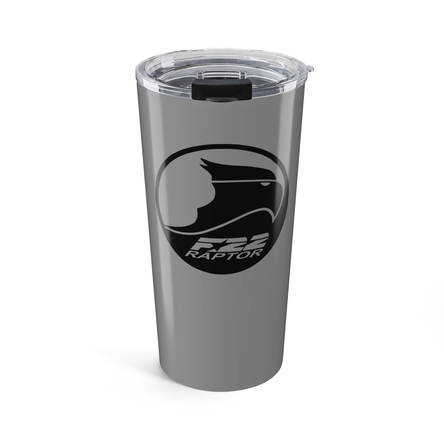 Tumbler 20oz, Gray, F-22 Raptor
