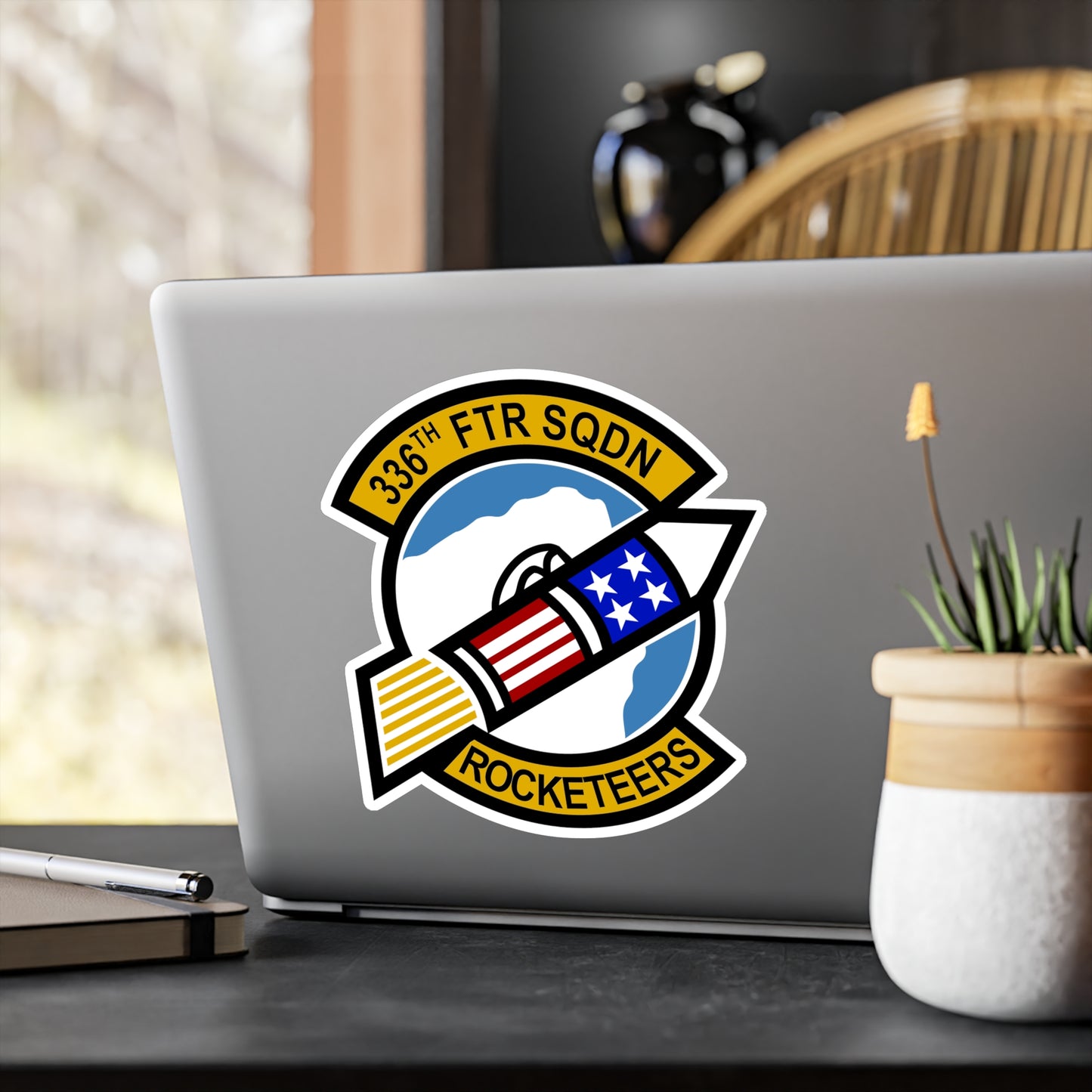 336FS "Rocketeers" Vinyl Decal, Indoor/Outdoor, 4 Sizes Available