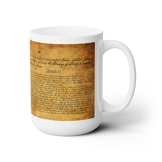 U.S. Constitution 15oz Ceramic Mug