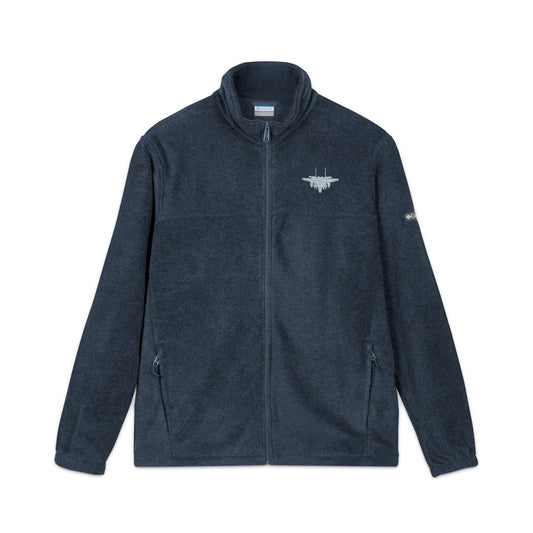 F-15E Angled Front Silhouette Embroidered Columbia Fleece Jacket