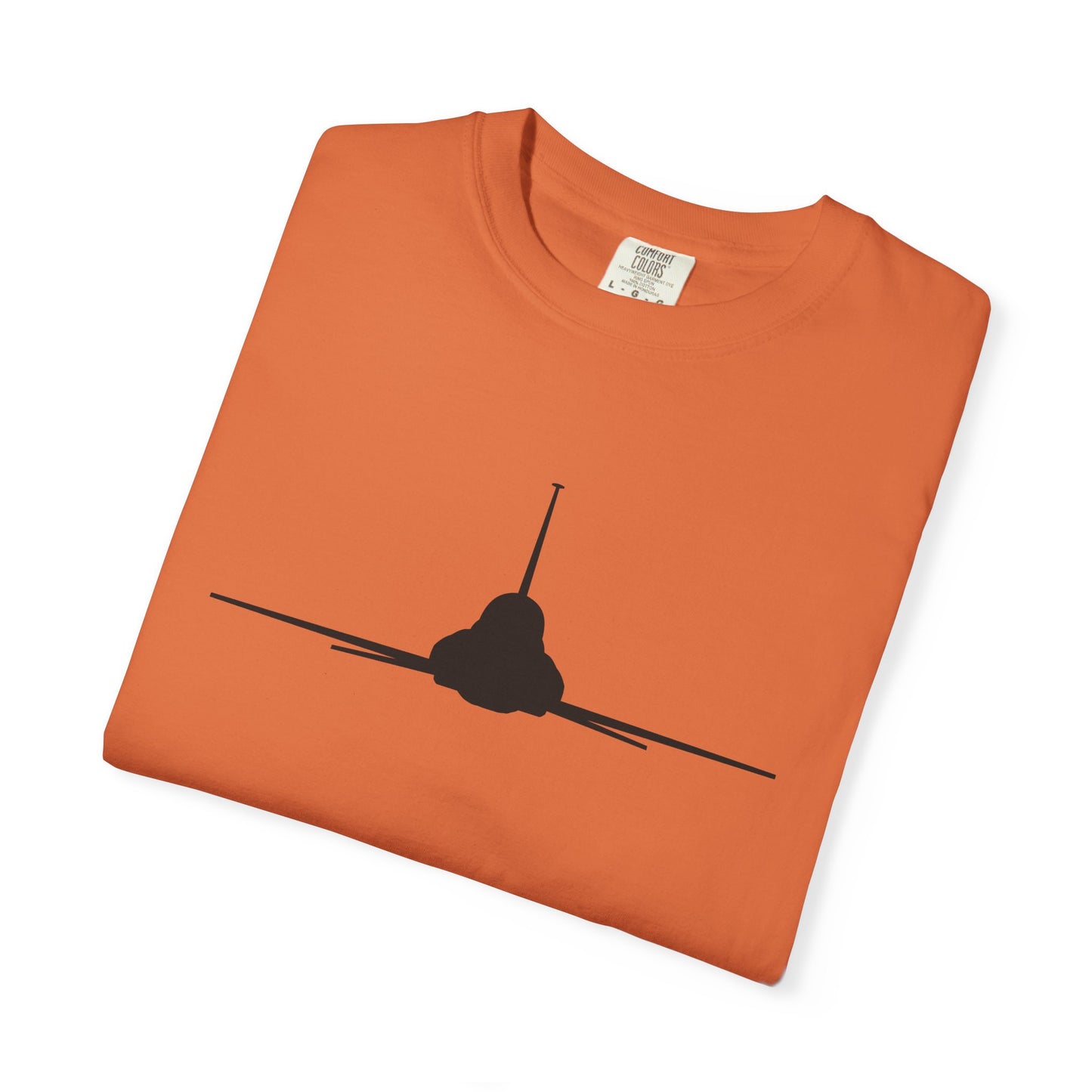 T-38 Front Silhouette Comfort Colors Unisex T-Shirt with Airplane Design, Casual Wear, Gift for Pilots, Aviation Lovers, Travel Enthusiasts, Plane Spotting