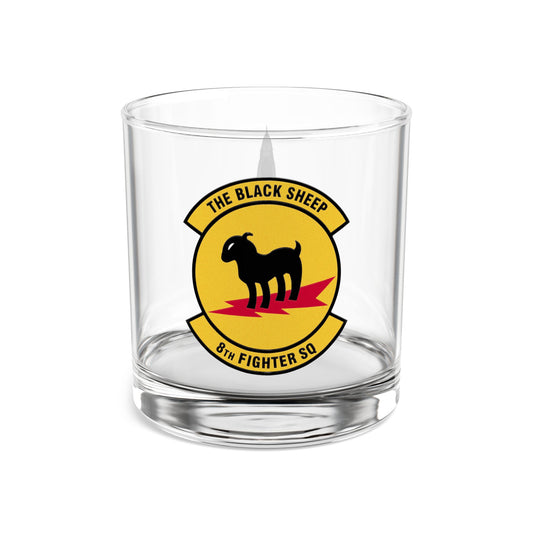 8FS "Black Sheep" Rocks Glass, 10oz with F-16