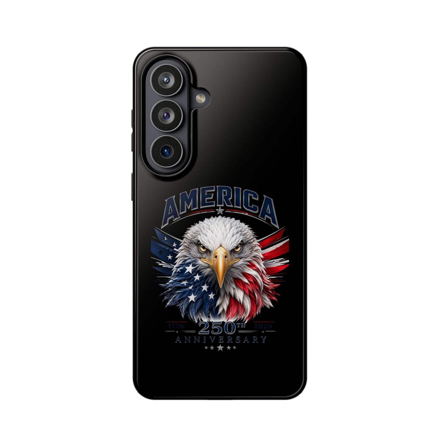 America 250th Anniversary Magnetic Tough Cases for iPhone & Samsung, Black