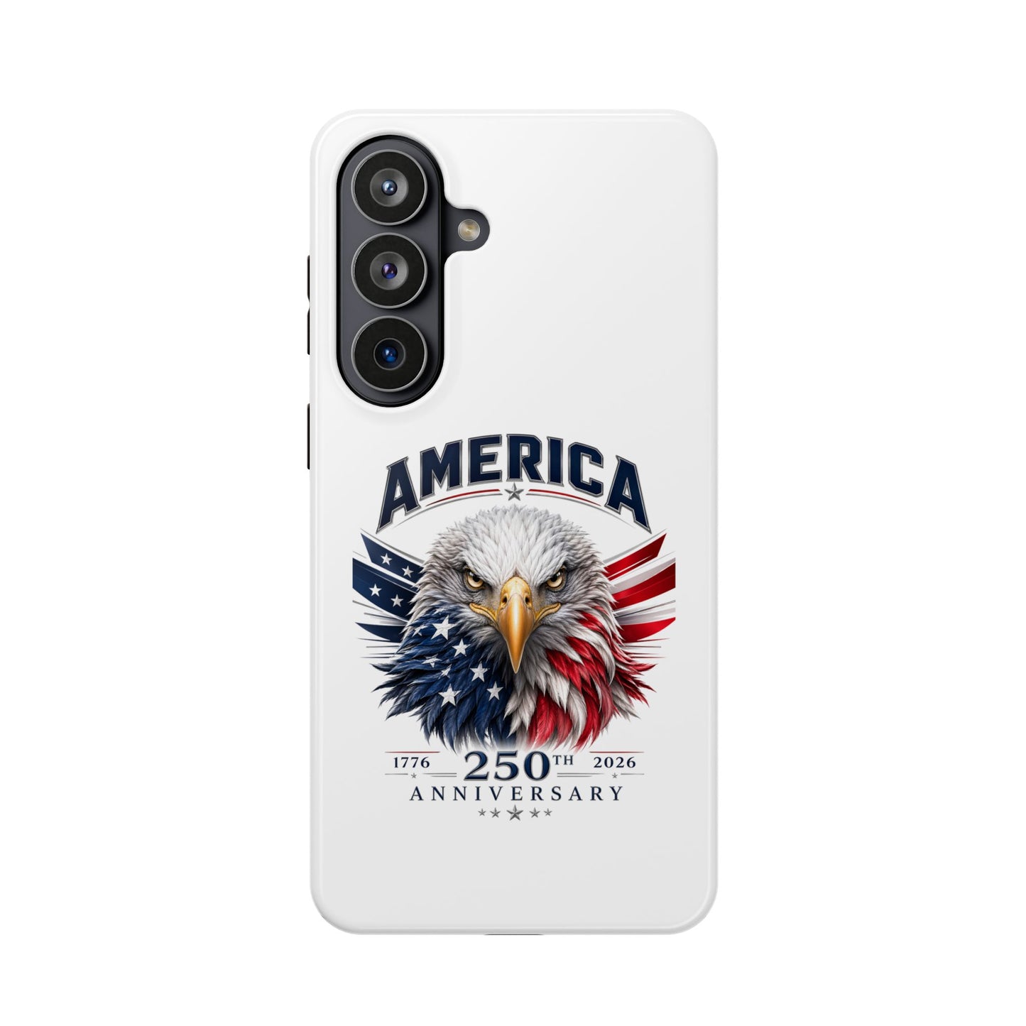 America 250th Anniversary Magnetic Tough Cases for iPhone & Samsung, White