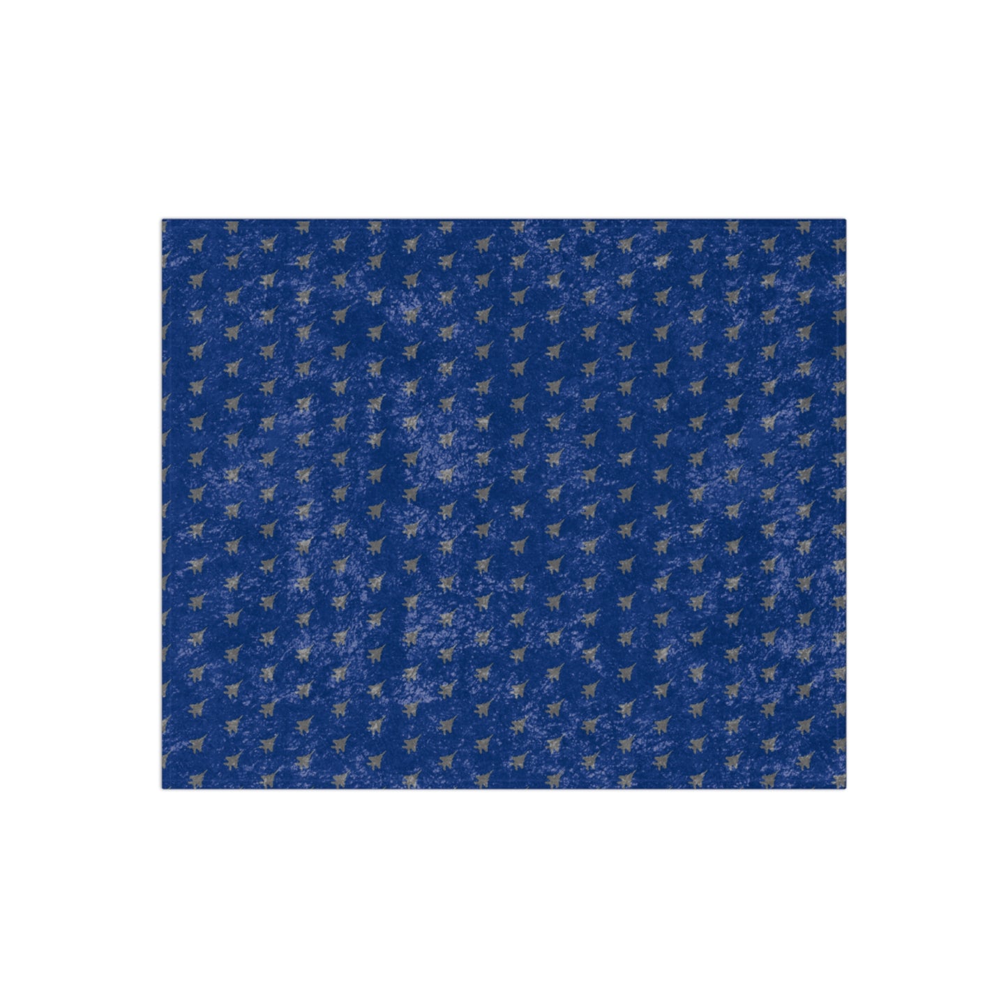 F-15E Crushed Velvet Blanket, Blue, 50" x 60"