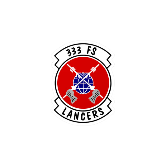 333FS "Lancers" Vinyl Decal, Indoor/Outdoor, 4 Sizes Available