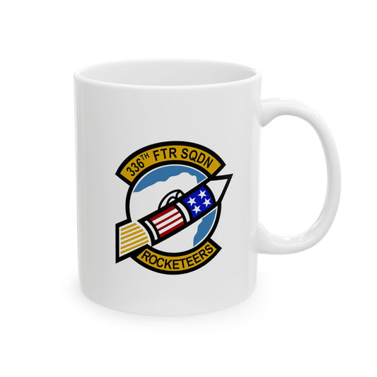 336FS & F-15E Front Silhouette Ceramic Mug 11oz