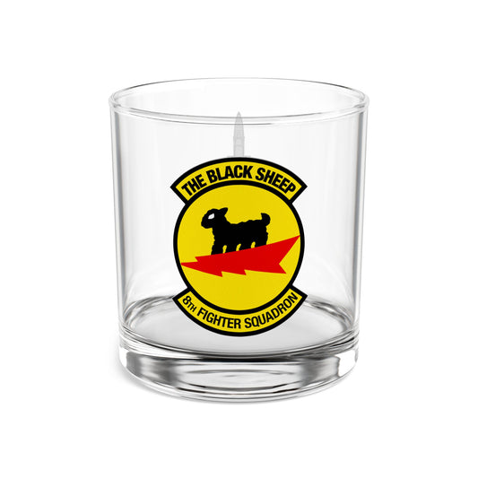 8FS "Black Sheep" Rocks Glass, 10oz with F-15A