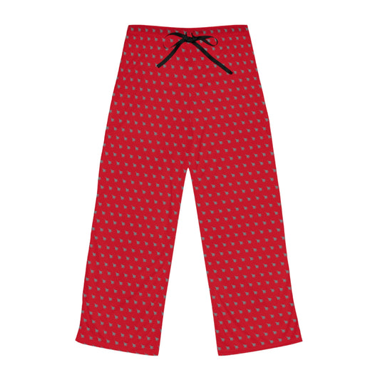 F-15E Women's Pajama Pants, Dark Red