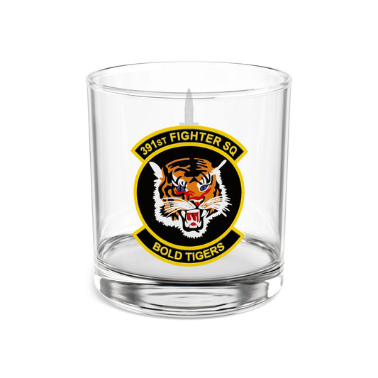 391FS "Bold Tigers" Rocks Glass, 10oz with F-15E