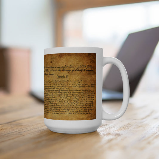 U.S. Constitution 15oz Ceramic Mug