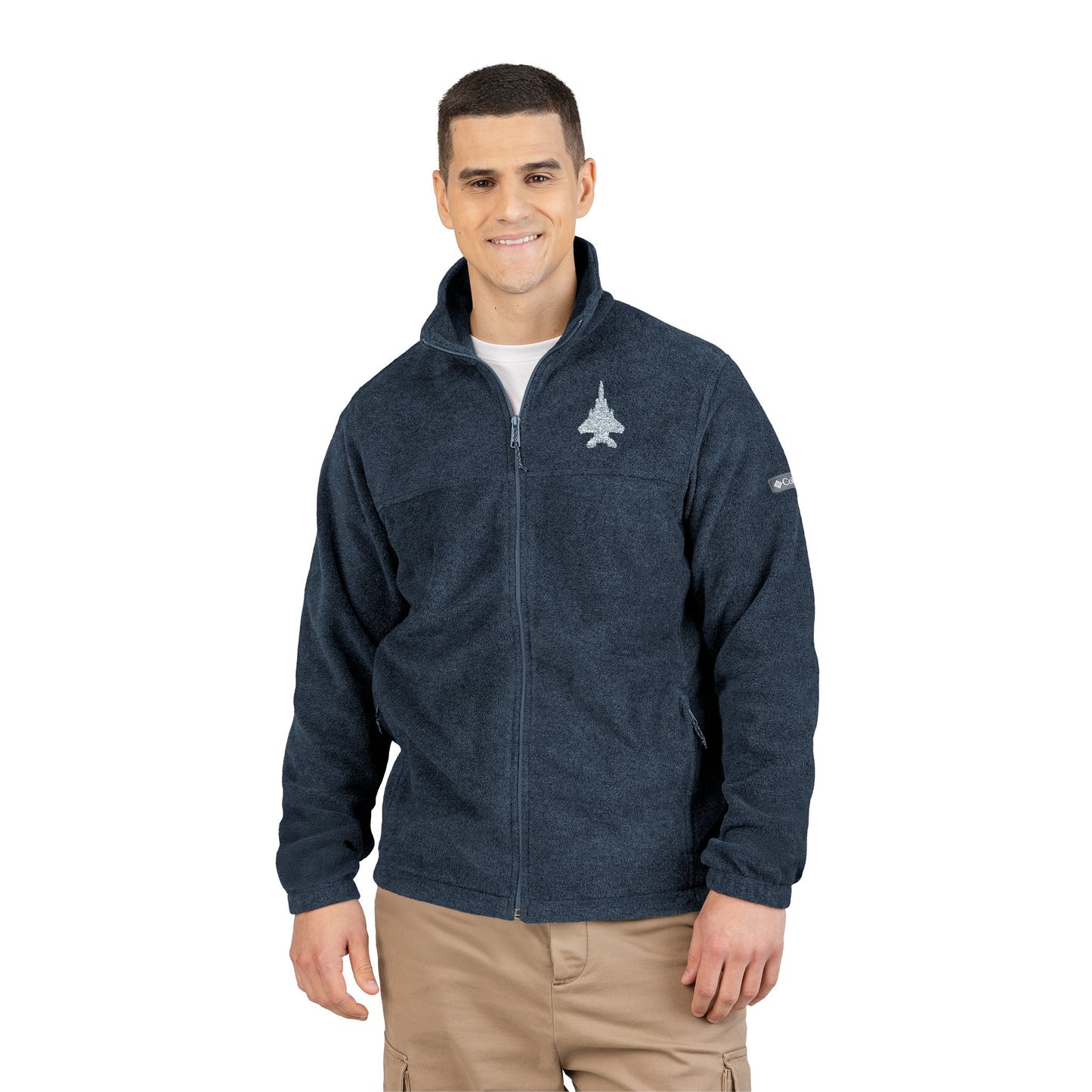 F-15E Top Silhouette Embroidered Columbia Fleece Jacket