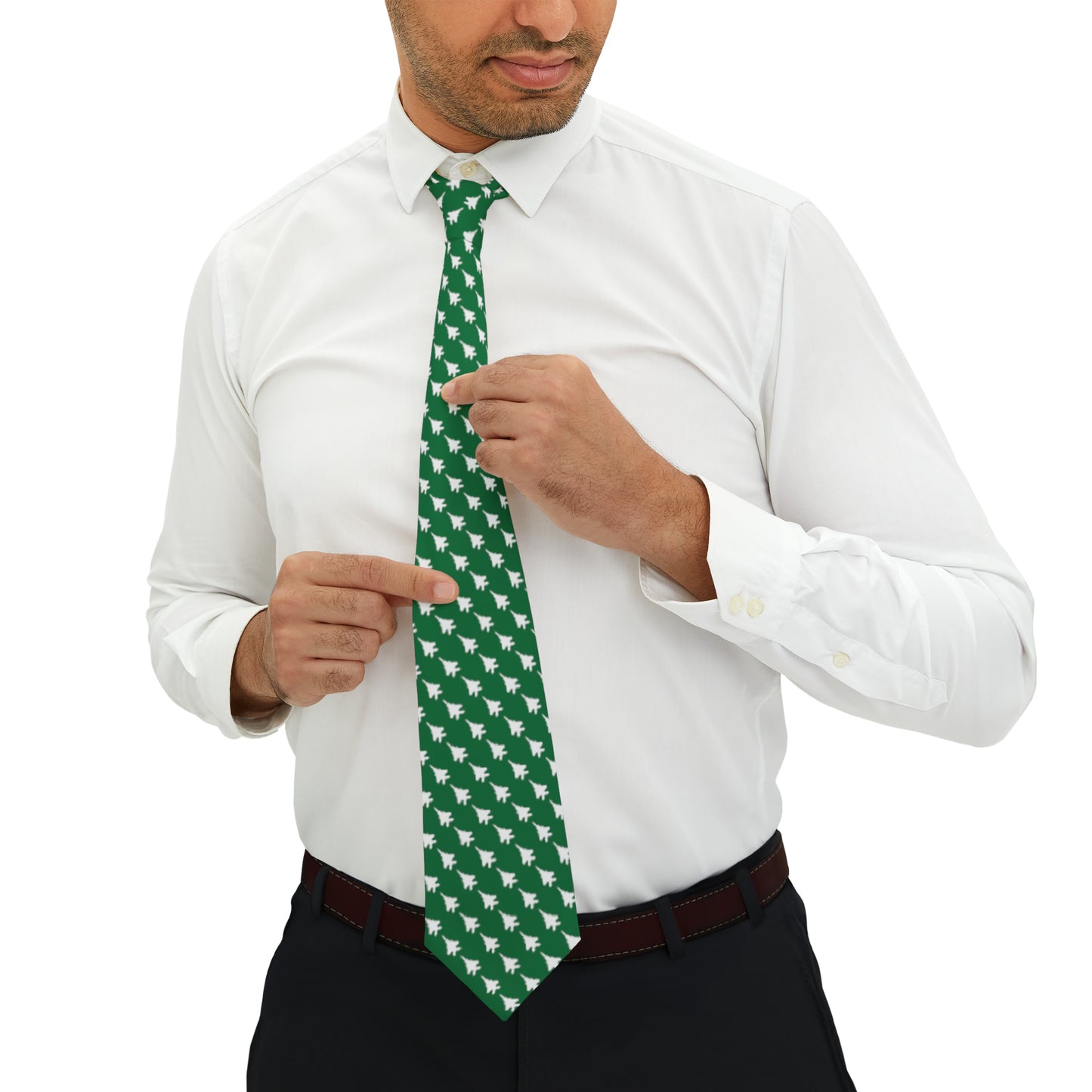 F-15E Necktie, Green/White