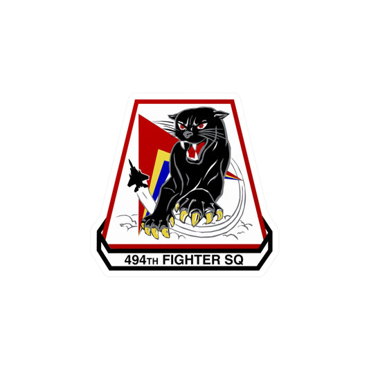 494FS "Panthers" Trapezoid Vinyl Decal, Indoor/Outdoor, 4 Sizes Available
