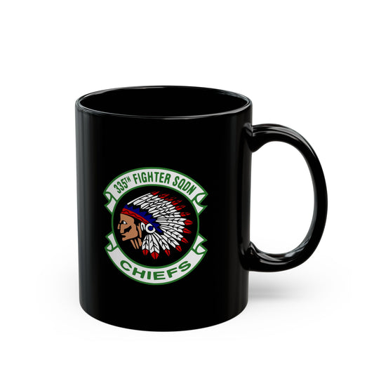 335FS & F-15E Front Silhouette 11oz Black Mug