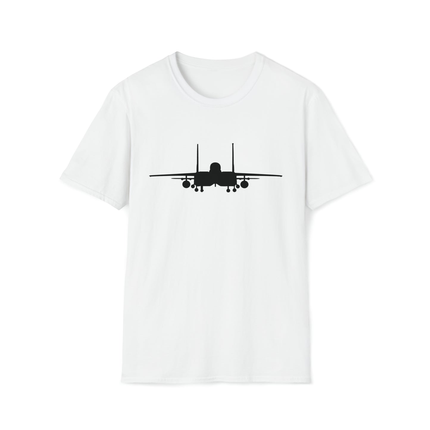 F-15E Front Silhouette Unisex Softstyle T-Shirt, Multiple Colors Available