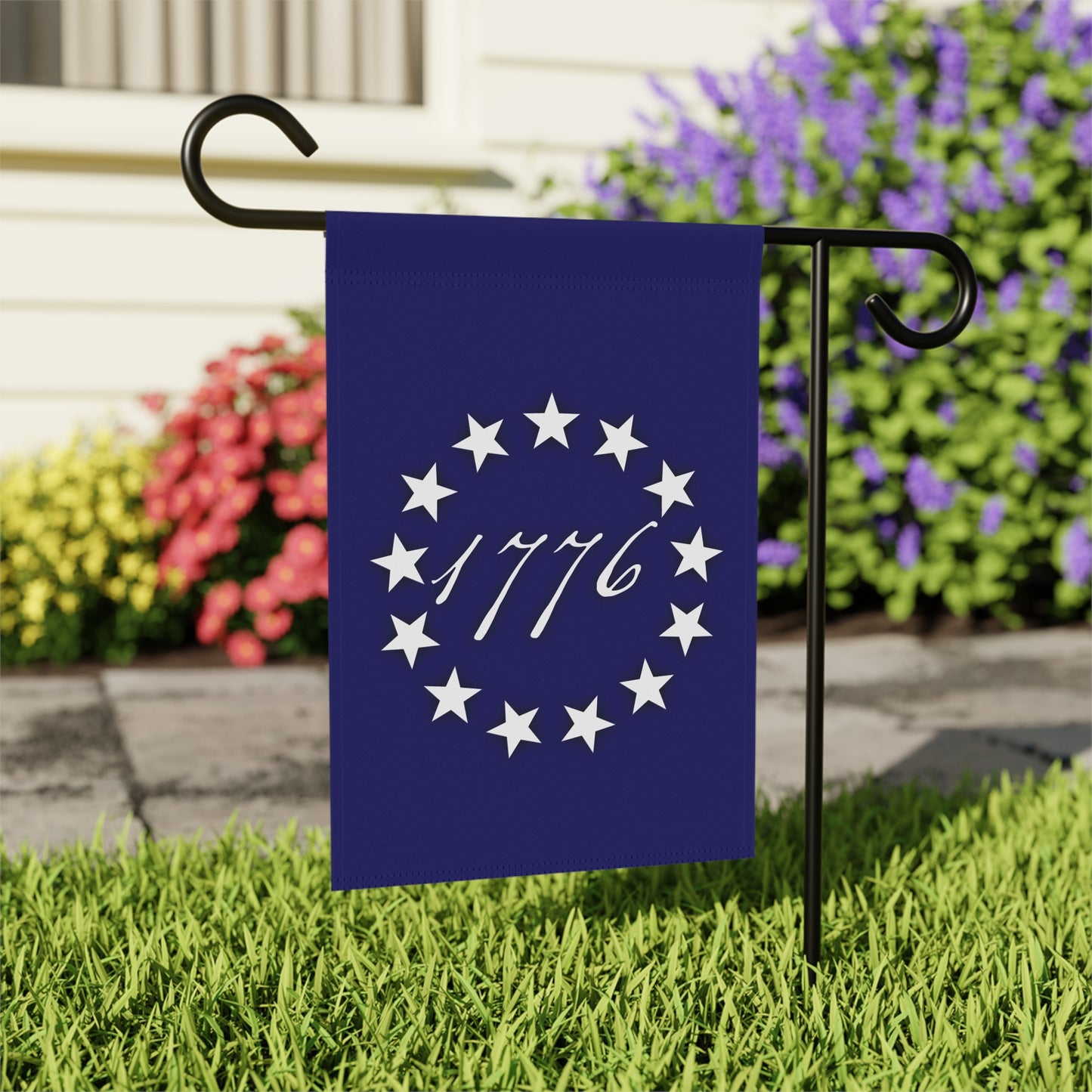 1776 Garden Flag – "America 250th Anniversary" Decorative House Banner