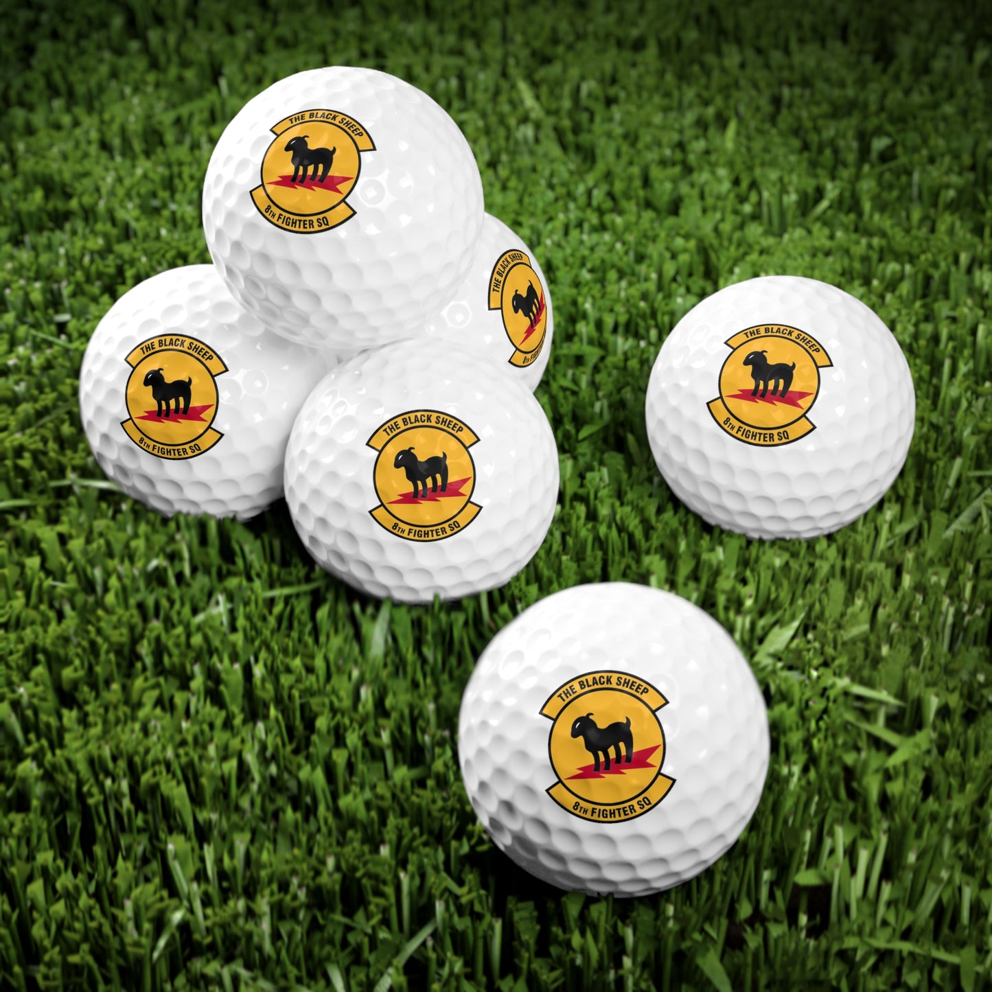 8FS "Black Sheep" Golf Balls, 6pcs
