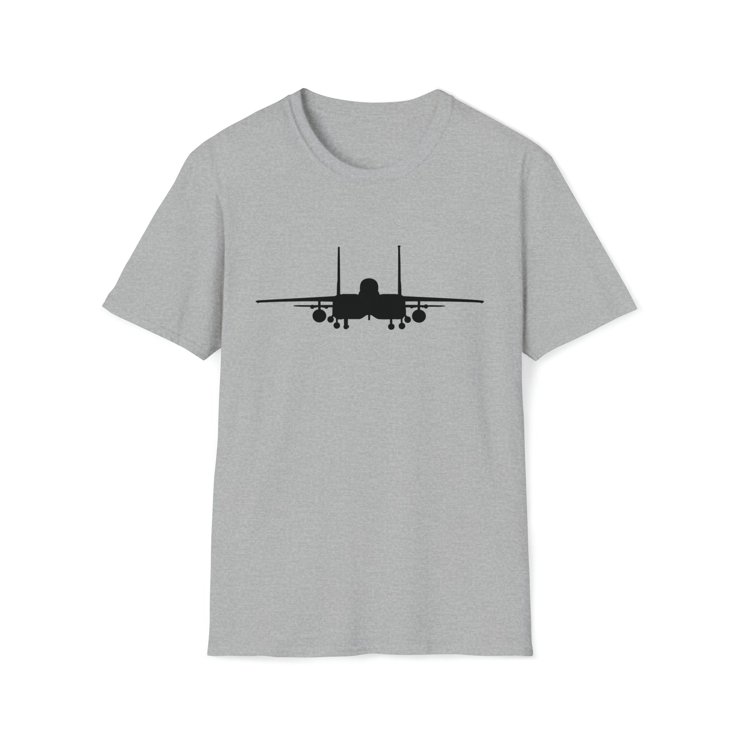 F-15E Front Silhouette Unisex Softstyle T-Shirt, Multiple Colors Available