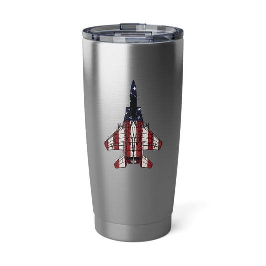 F-15 Red White & Blue 20oz Stainless Travel Tumbler