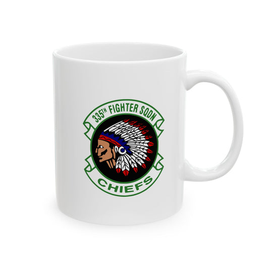 335FS & F-15E Front Silhouette Ceramic Mug 11oz