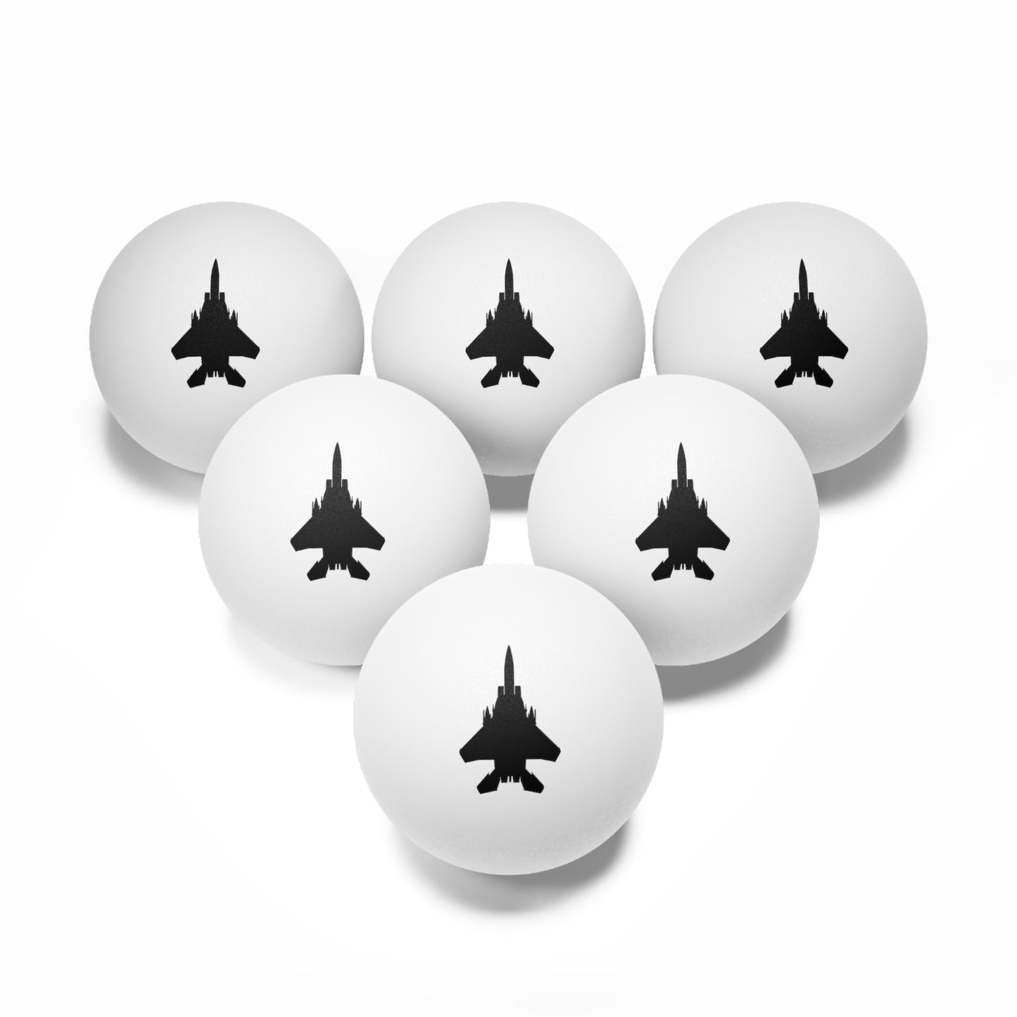 F-15E Ping Pong Balls, 6 pcs, White or Orange