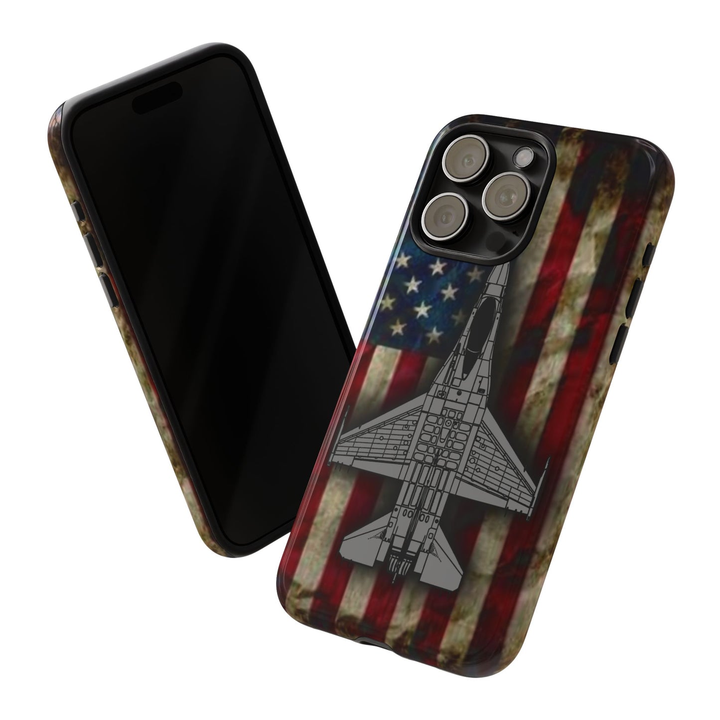 F-16 Old Glory Tough Cases for iPhone, Samsung, Google