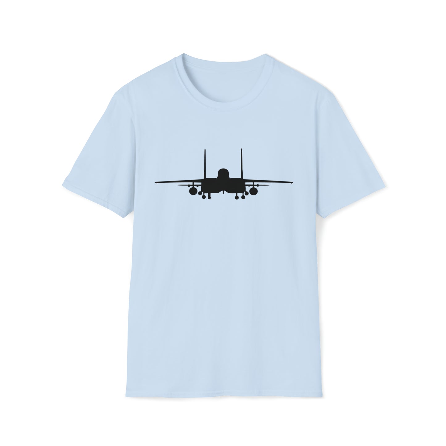 F-15E Front Silhouette Unisex Softstyle T-Shirt, Multiple Colors Available