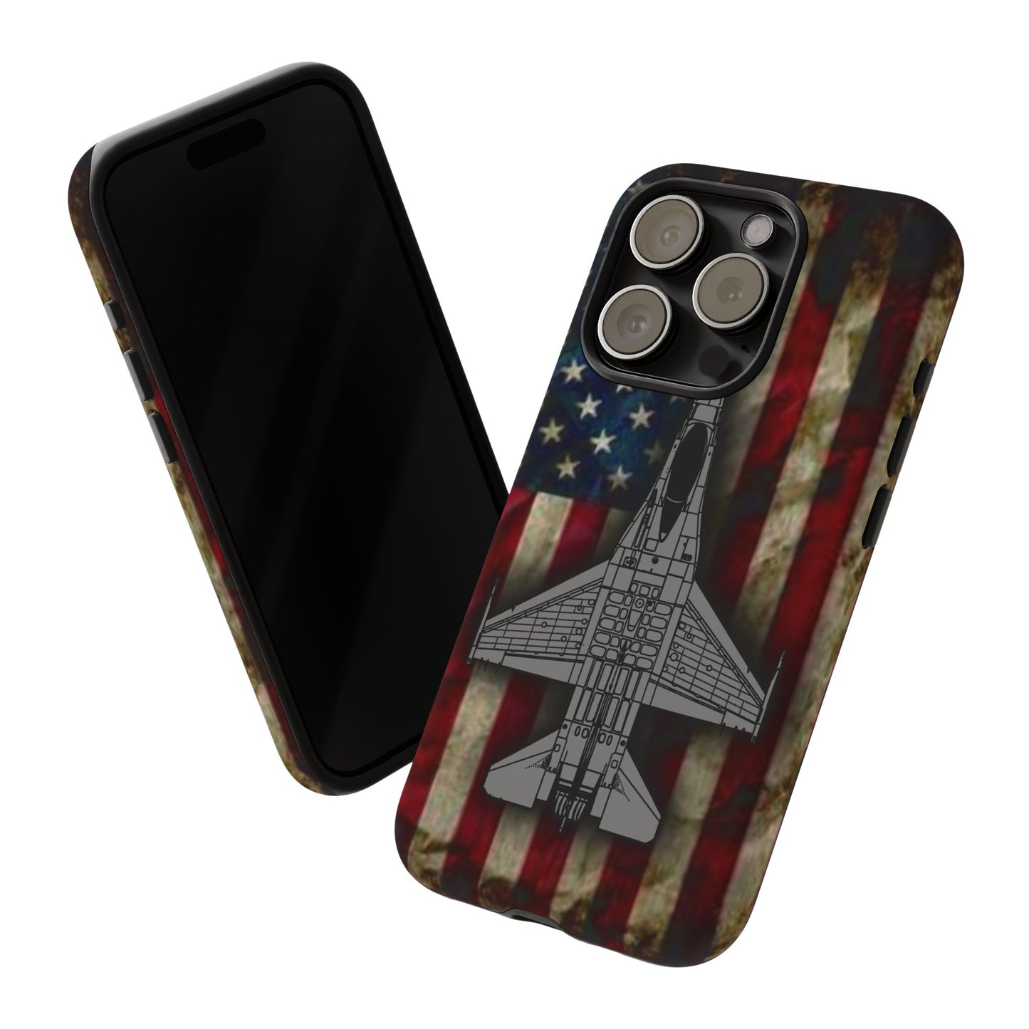 F-16 Old Glory Tough Cases for iPhone, Samsung, Google