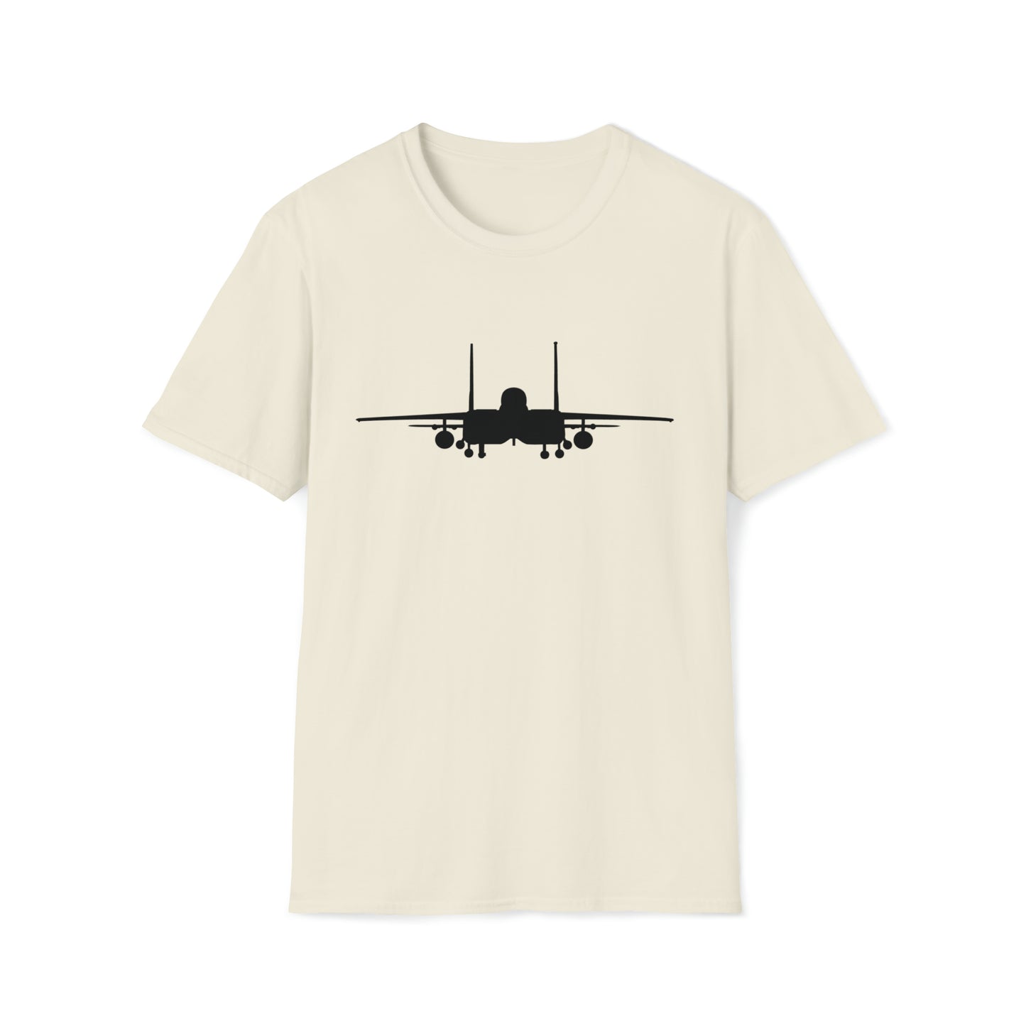 F-15E Front Silhouette Unisex Softstyle T-Shirt, Multiple Colors Available