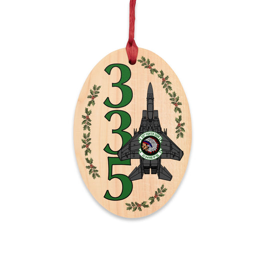 335FS "Chiefs" Wooden Ornaments