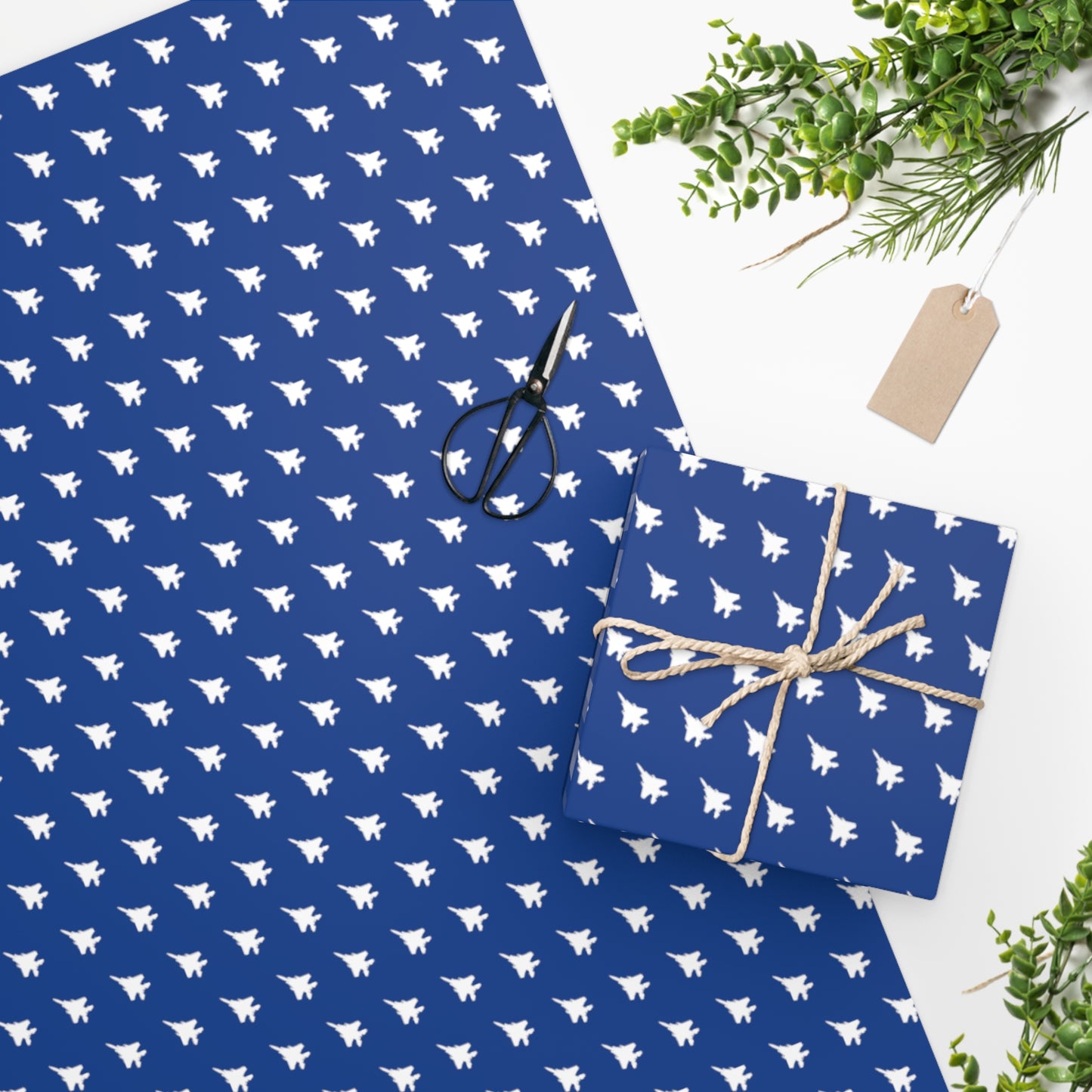 F-15 Wrapping Paper, Blue