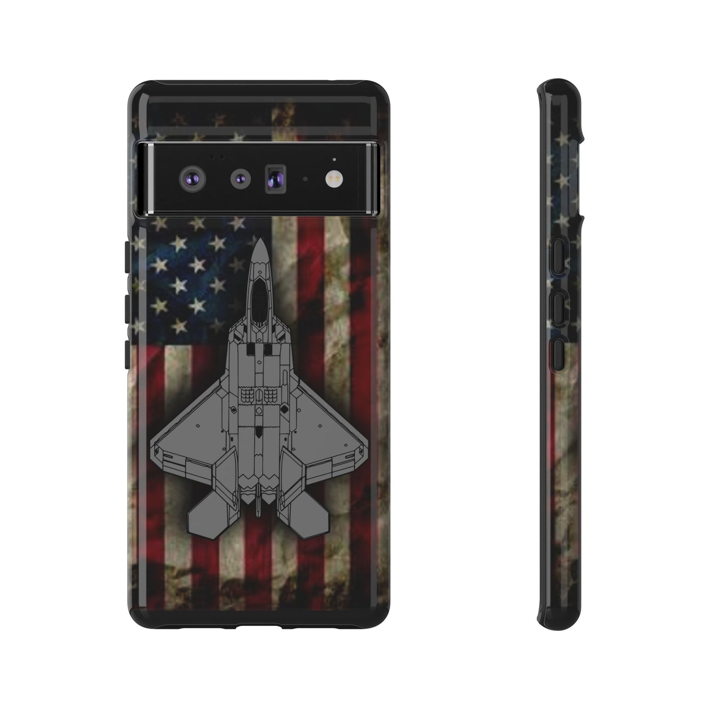 F-22 Old Glory Tough Cases for iPhone, Samsung, Google