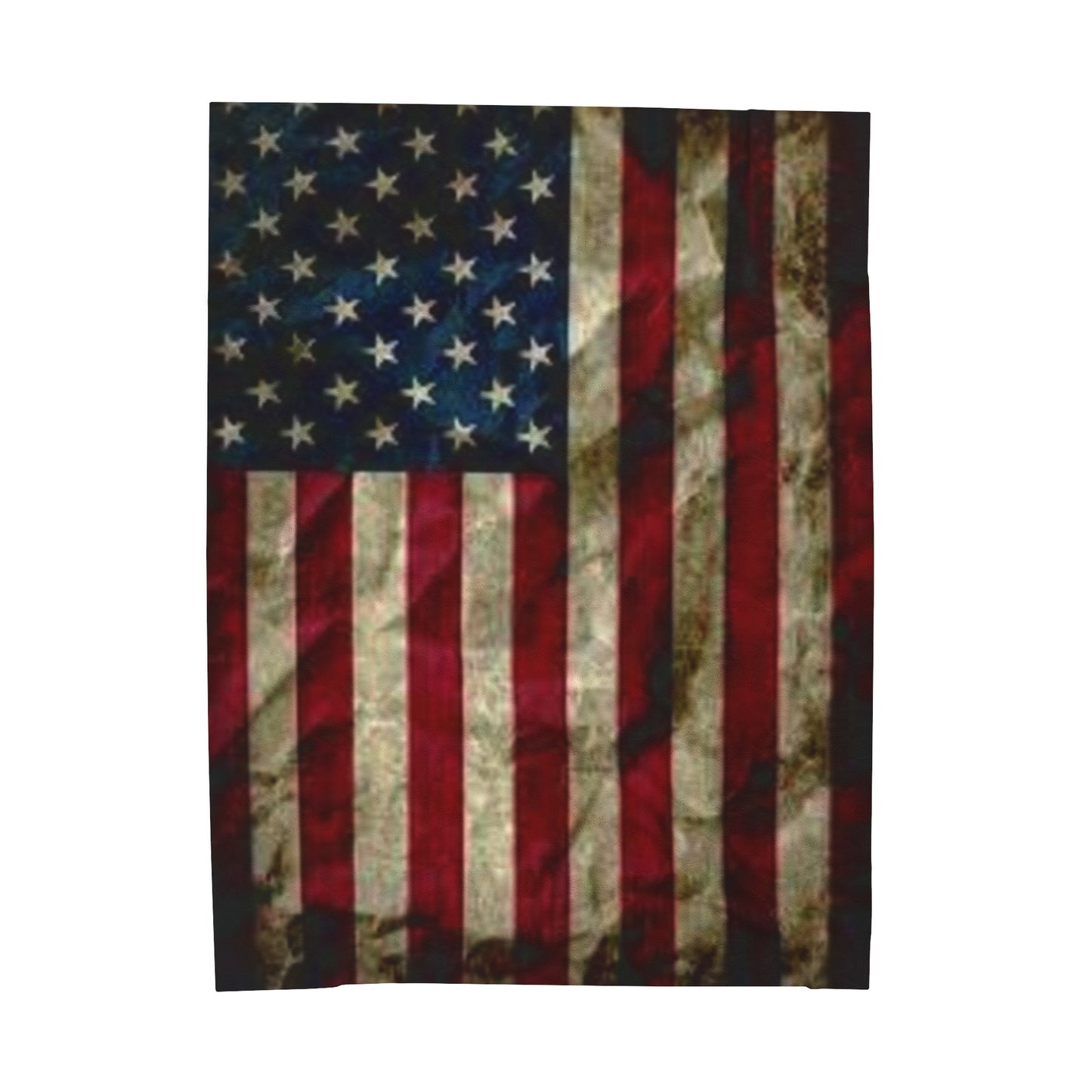 Old Glory Velveteen Plush Blanket, 3 Sizes