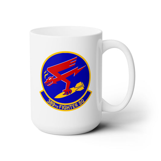 389FS & F-15E Front Silhouette Ceramic Mug 15oz