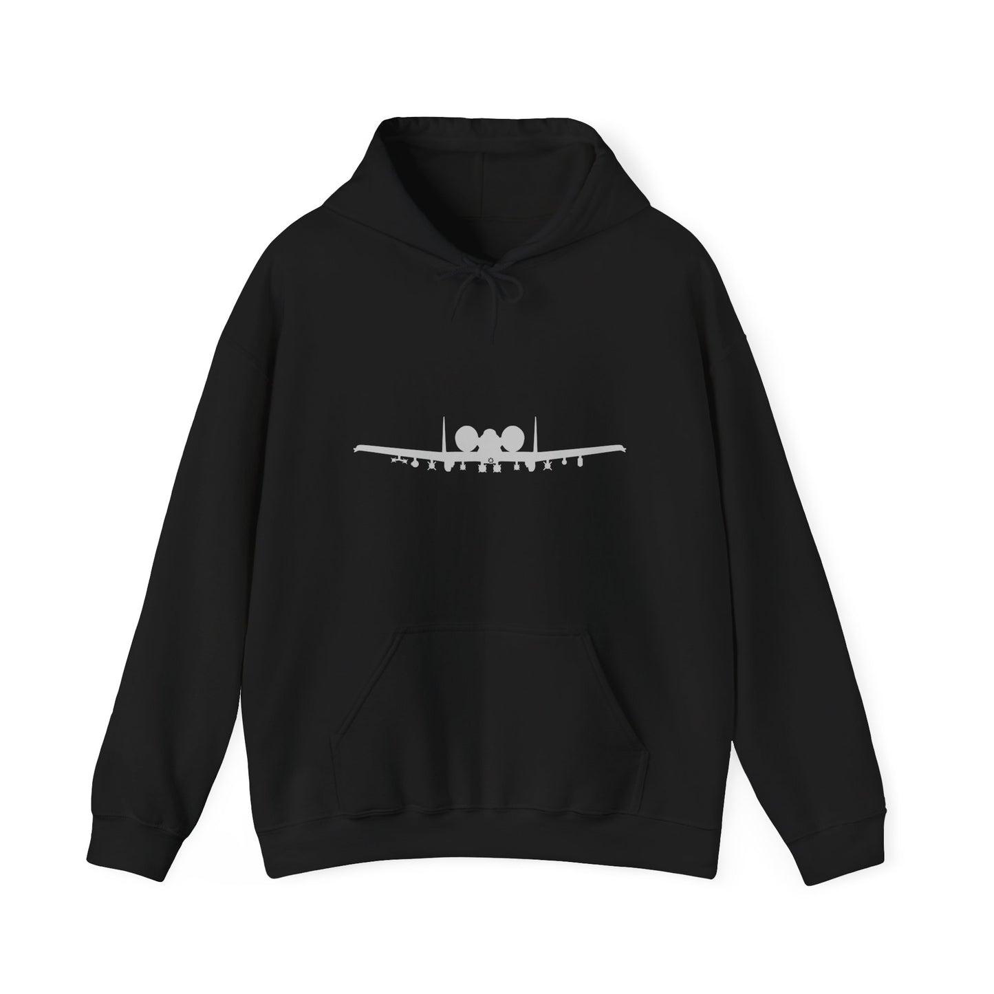 A-10 Front Silhouette Unisex Heavy Blend™ Hooded Sweatshirt