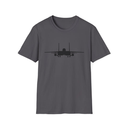 F-15E Front Silhouette Unisex Softstyle T-Shirt, Multiple Colors Available